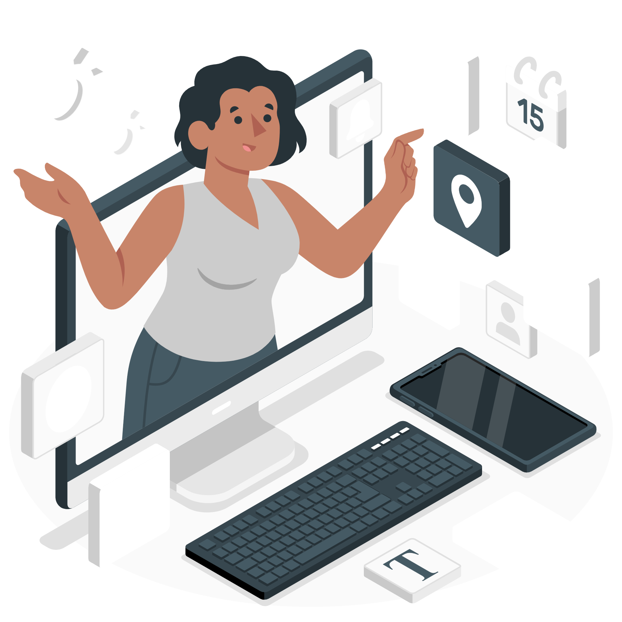 A quiet, minimalist studio space with soft light